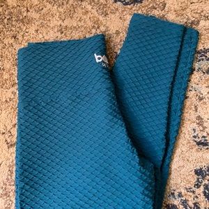 Croco Leggings Turquoise